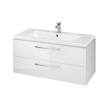 Set mobilier si lavoar Cersanit Lara 100 cm Alb