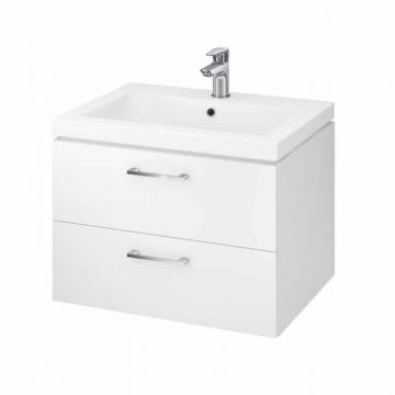 Set mobilier si lavoar Cersanit Lara 60 cm Alb