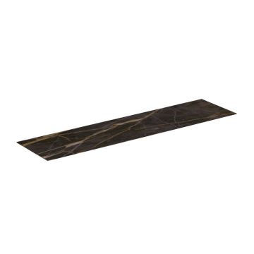 Blat ceramic pentru lavoar Ideal Standard Atelier Conca 200 cm finisaj negru marmura