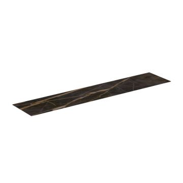 Blat ceramic pentru lavoar Ideal Standard Atelier Conca 240 cm finisaj negru marmura