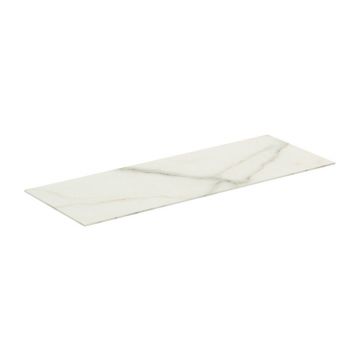 Blat ceramic pentru lavoar Ideal Standard Atelier Conca finisaj alb marmura 100 cm