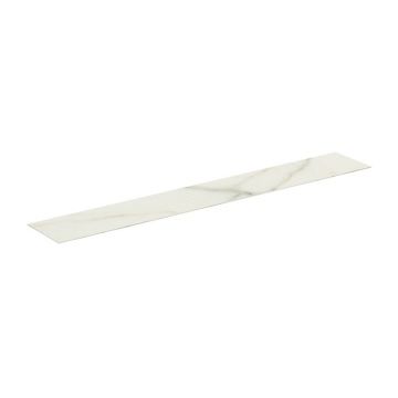 Blat ceramic pentru lavoar Ideal Standard Atelier Conca finisaj alb marmura 240 cm