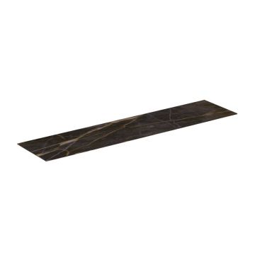 Blat ceramic pentru lavoar Ideal Standard Atelier Conca finisaj negru marmura 160 cm