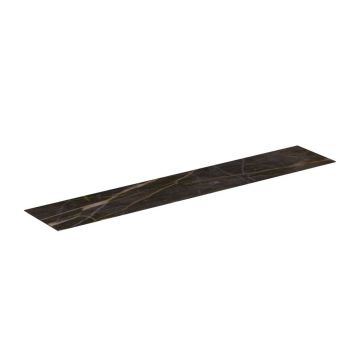 Blat ceramic pentru lavoar Ideal Standard Atelier Conca finisaj negru marmura 200 cm