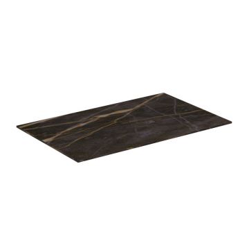Blat ceramic pentru lavoar Ideal Standard Atelier Conca finisaj negru marmura 60 cm