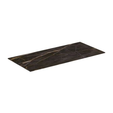 Blat ceramic pentru lavoar Ideal Standard Atelier Conca finisaj negru marmura 80 cm