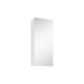 Corp Baie Zed, Suspendat, 1 Usa, cu oglinda, Alb, 30 x 22 x 72 cm