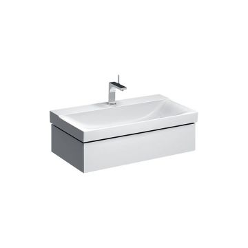 Dulap baza pentru lavoar suspendat Geberit Xeno2 alb 1 sertar 88 cm