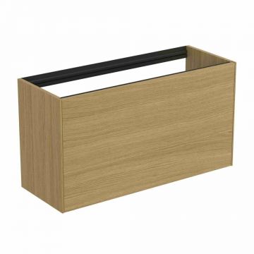 Dulap baza suspendat Ideal Standard Atelier Conca 1 sertar 100 cm finisaj stejar deschis