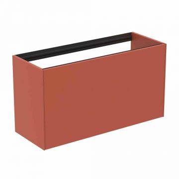 Dulap baza suspendat Ideal Standard Atelier Conca 1 sertar 100 rosu - oranj mat