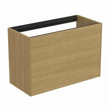 Dulap baza suspendat Ideal Standard Atelier Conca 1 sertar 80 cm finisaj stejar deschis