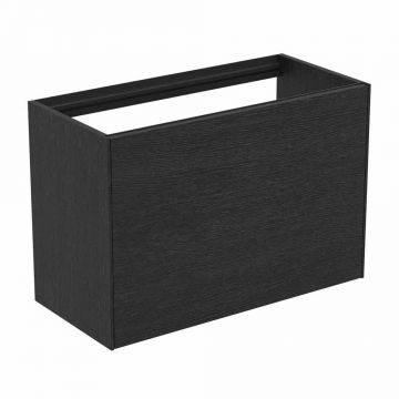 Dulap baza suspendat Ideal Standard Atelier Conca 1 sertar 80 cm finisaj stejar inchis