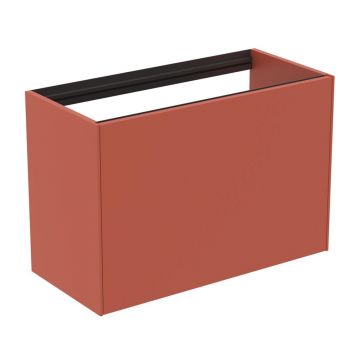 Dulap baza suspendat Ideal Standard Atelier Conca 1 sertar 80 rosu - oranj mat