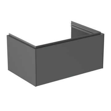 Dulap baza suspendat Ideal Standard Atelier Conca 1 sertar antracit mat 80 cm