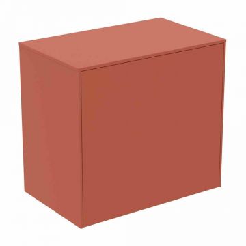 Dulap baza suspendat Ideal Standard Atelier Conca 1 sertar cu blat 60 cm rosu - oranj mat