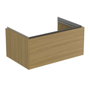 Dulap baza suspendat Ideal Standard Atelier Conca 1 sertar finisaj stejar deschis 80 cm