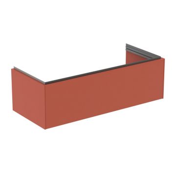 Dulap baza suspendat Ideal Standard Atelier Conca 1 sertar rosu - oranj 120 cm