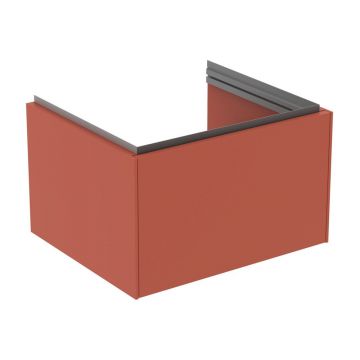 Dulap baza suspendat Ideal Standard Atelier Conca 1 sertar rosu - oranj 60 cm