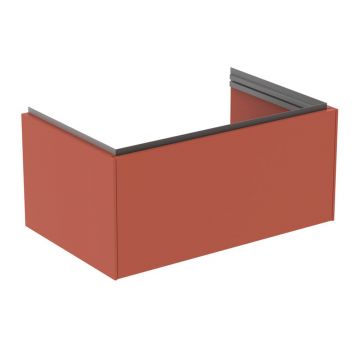 Dulap baza suspendat Ideal Standard Atelier Conca 1 sertar rosu - oranj 80 cm