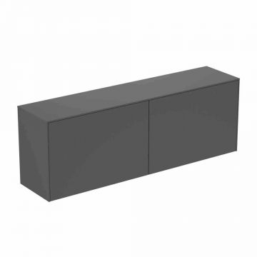 Dulap baza suspendat Ideal Standard Atelier Conca 2 sertare cu blat 160 cm antracit mat
