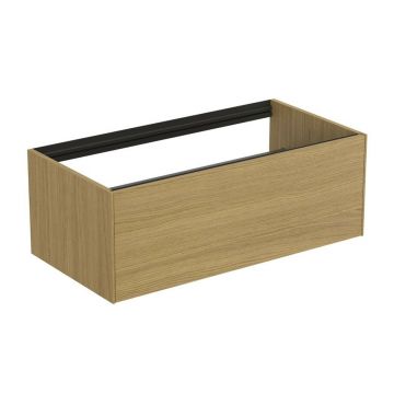 Dulap baza suspendat Ideal Standard Atelier Conca finisaj stejar deschis 1 sertar 100 cm