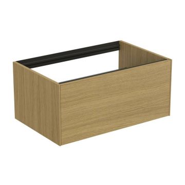 Dulap baza suspendat Ideal Standard Atelier Conca finisaj stejar deschis 1 sertar 80 cm