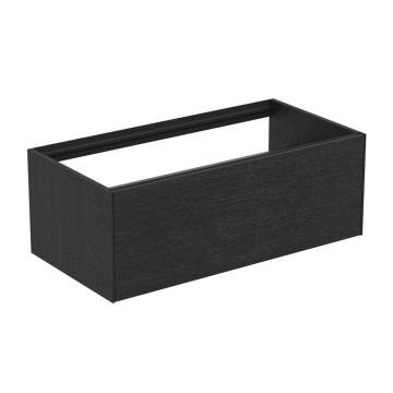 Dulap baza suspendat Ideal Standard Atelier Conca finisaj stejar inchis 1 sertar 100 cm