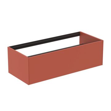 Dulap baza suspendat Ideal Standard Atelier Conca rosu - oranj mat 1 sertar 120 cm