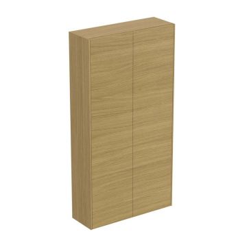 Dulap inalt suspendat Ideal Standard Atelier Conca finisaj stejar deschis 72 cm 2 usi