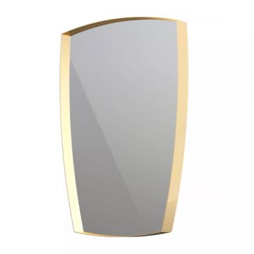 Oglinda asimetrica Oristo Louis 50 cm auriu lucios