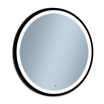Oglinda cu iluminare Rund Led II 70 cm negru