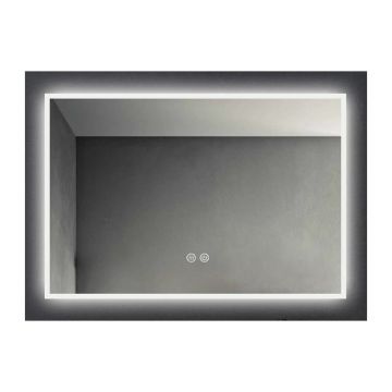 Oglinda dreptunghiulara Fluminia Siza cu iluminare LED si dezaburire 60 cm