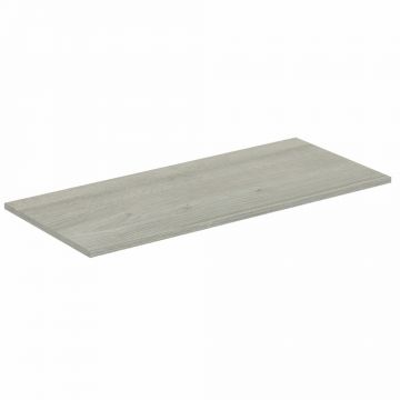 Blat pentru lavoar gri deschis lemn Ideal Standard Connect Air fara decupaj 100 cm