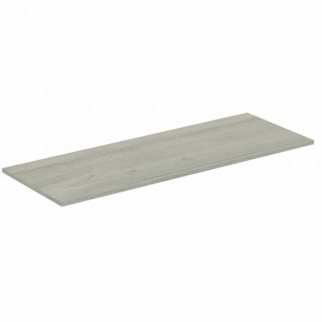Blat pentru lavoar gri deschis lemn Ideal Standard Connect Air fara decupaj 120 cm