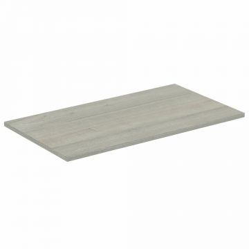 Blat pentru lavoar gri deschis lemn Ideal Standard Connect Air fara decupaj 80 cm