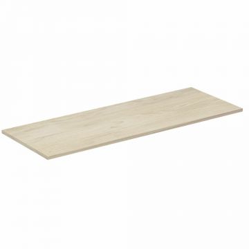 Blat pentru lavoar maro deschis lemn Ideal Standard Connect Air fara decupaj 120 cm