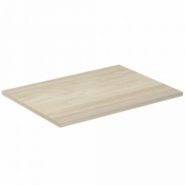 Blat pentru lavoar maro deschis lemn Ideal Standard Connect Air fara decupaj 60 cm