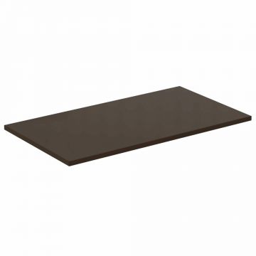 Blat pentru lavoar maro inchis Ideal Standard Connect Air fara decupaj 80 cm