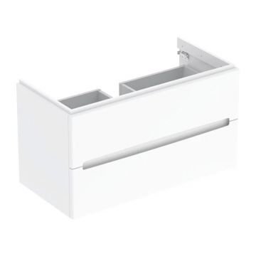 Dulap baza suspendat Geberit Modo 2 sertare alb lucios 100 cm