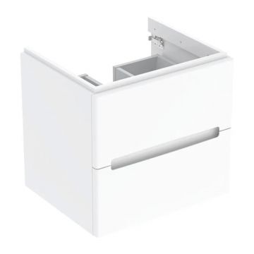Dulap baza suspendat Geberit Modo 2 sertare alb lucios 60 cm
