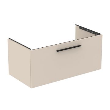 Dulap baza suspendat Ideal Standard i.life B bej nisipiu mat 1 sertar 100 cm