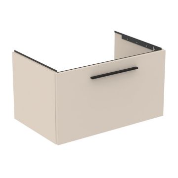 Dulap baza suspendat Ideal Standard i.life B bej nisipiu mat 1 sertar 80 cm
