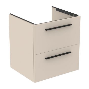 Dulap baza suspendat Ideal Standard i.life B bej nisipiu mat 2 sertare 60 cm