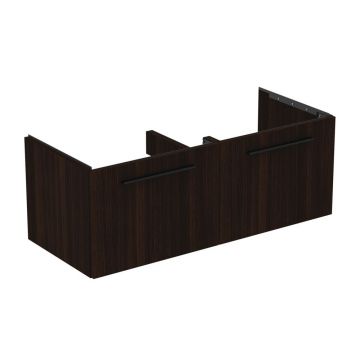 Dulap baza suspendat Ideal Standard i.life B finisaj stejar cafeniu 2 sertare 120 cm