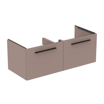 Dulap baza suspendat Ideal Standard i.life B gri - bej mat 2 sertare 120 cm