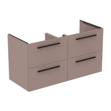 Dulap baza suspendat Ideal Standard i.life B gri - bej mat 4 sertare 120 cm