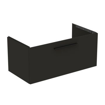 Dulap baza suspendat Ideal Standard i.life B gri carbon mat 1 sertar 100 cm
