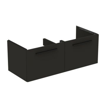 Dulap baza suspendat Ideal Standard i.life B gri carbon mat 2 sertare 120 cm