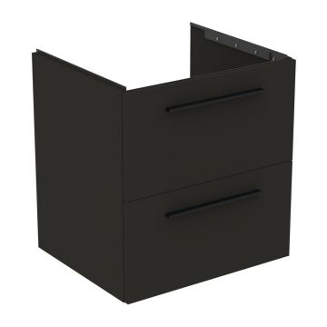 Dulap baza suspendat Ideal Standard i.life B gri carbon mat 2 sertare 60 cm