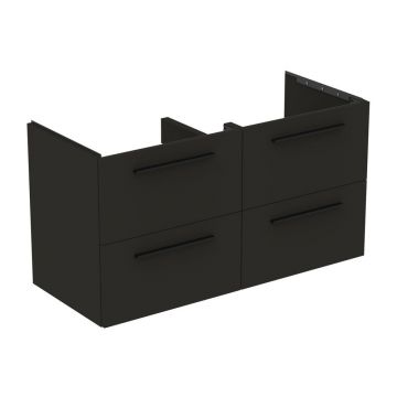 Dulap baza suspendat Ideal Standard i.life B gri carbon mat 4 sertare 120 cm